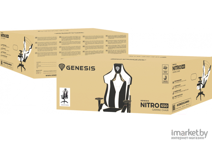 Кресло компьютерное Genesis NITRO 650 Howlite White (NFG-1849)