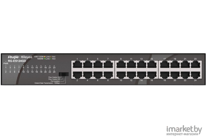 Коммутатор неуправляемый Reyee RG-ES124GD 24-Port 10/100/1000 Mbps