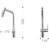 Смеситель ZorG ZRN Inox (980129)