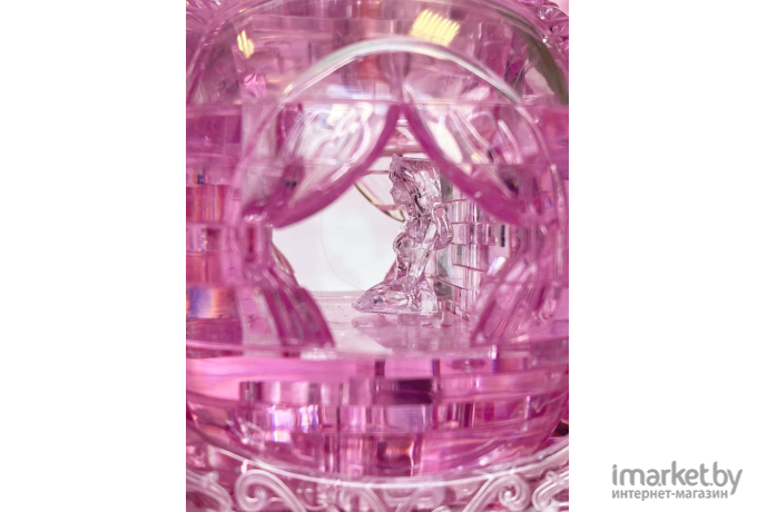 Головоломка Crystal Puzzle 3D Карета розовая (3D-91113)