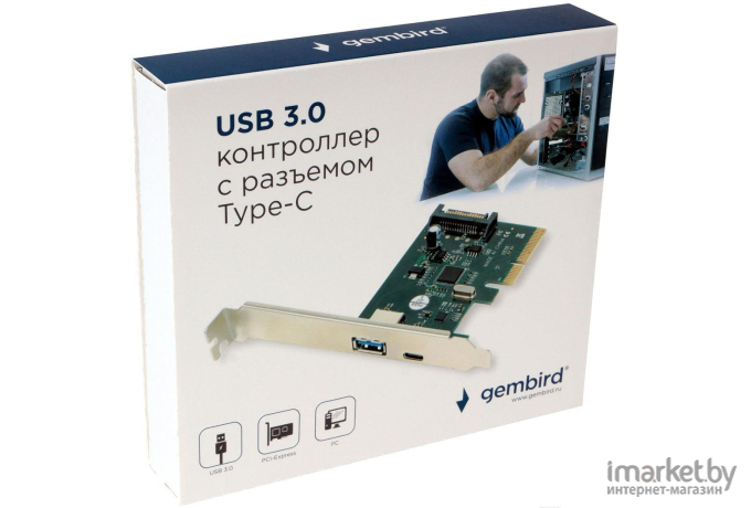 Контроллер Gembird PCI-Ex (SPCR-02)