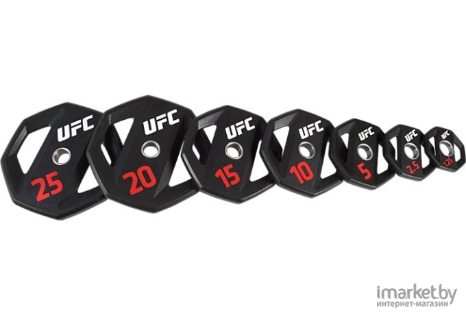Диск олимпийский Hasttings 20кг Ø50 UFC (UFC-DCPU-8245)