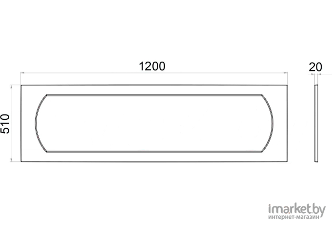 Экран к ванне Triton Gamma/Стандарт 120 (Щ0000028713)