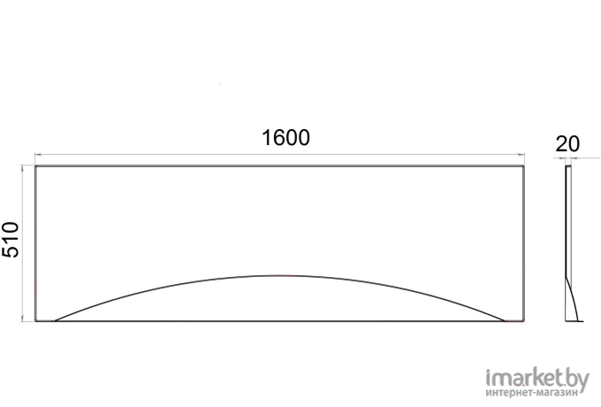 Экран к ванне Triton Gamma/Стандарт/Ультра/Европа 160 (Щ0000050166)