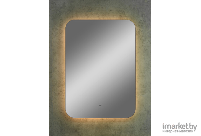 Зеркало для ванной Континент Burzhe Led 500х600мм ореольная холодная подсветка, Б/К сенсор, с подогревом (ЗЛП2517)
