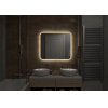 Зеркало для ванной Континент Burzhe Led 800х600мм ореольная холодная подсветка, Б/К сенсор, с подогревом (ЗЛП2515)