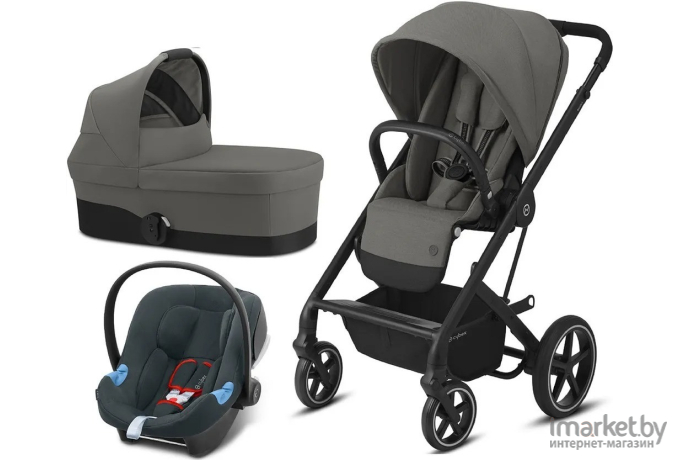 Коляска Cybex Balios S Lux BLK 3 в 1 soho grey