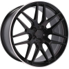 Автомобильные диски Mercedes FE115 (L1622) 22 11.5 5x112 42 66.6 Black Half Matt + PL / Черный матовый с полированным ободом