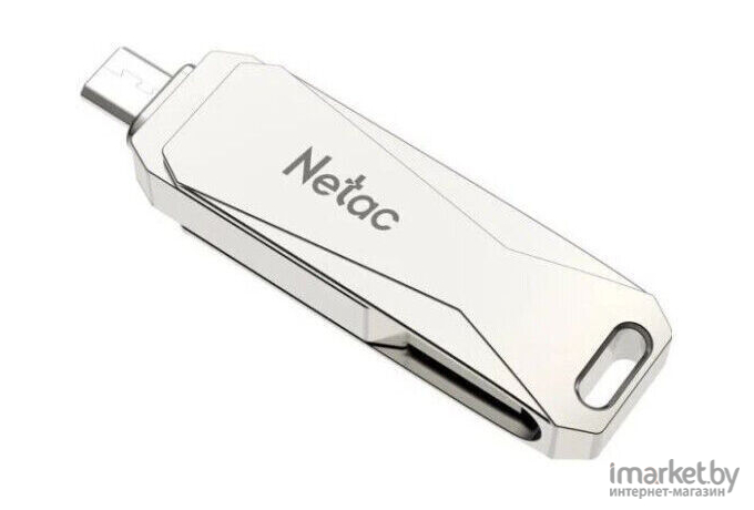 USB Flash-накопитель Netac 128GB USB 3.0+MicroUSB FlashDrive Netac U381