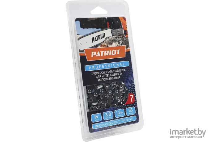 Цепь для пилы Patriot 91LP-56E 3/8 1,3 56 звеньев чизель Professional (862321040)