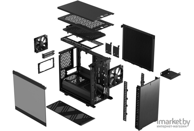 Корпус Fractal Design Define 7 Nano Black Solid (FD-C-DEF7N-01)