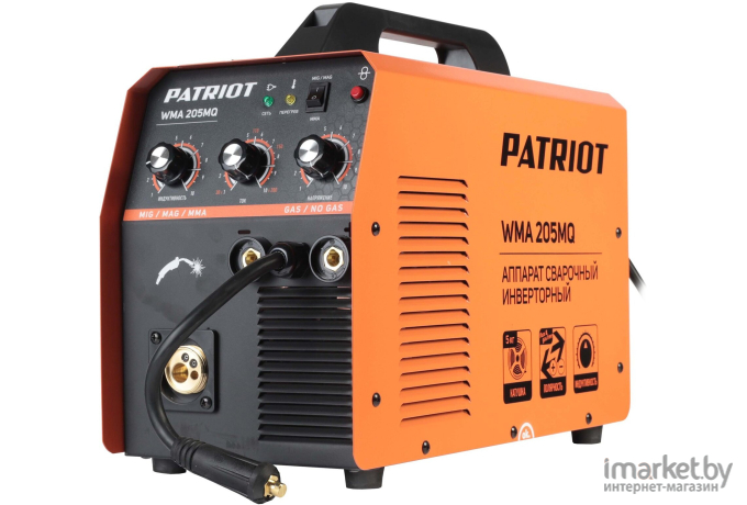 Сварочный инвертор Patriot WMA 205MQ MIG/MAG/MMA (605302155)