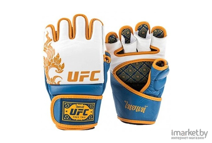 Перчатки UFC True Thai MMA размер M White/ Blue (UTT-75549)