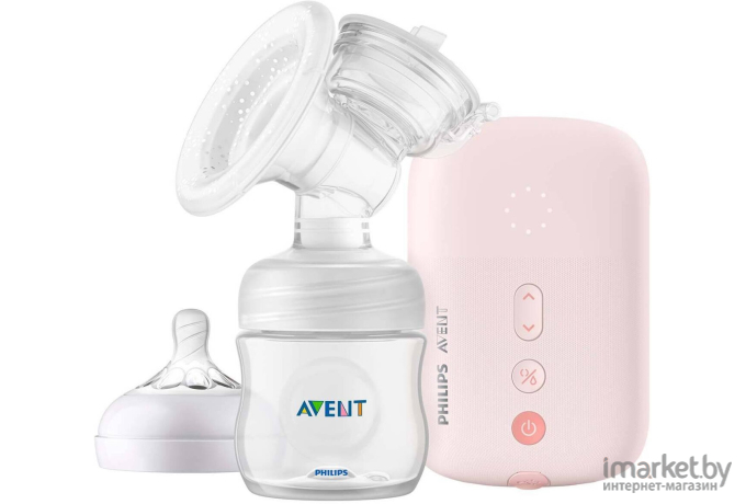 Молокоотсос электронный Philips AVENT Premium Natural Motion розовый (SCF391/11)