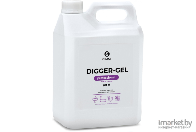 Средство для прочистки канализационных труб Grass DIGGER-GEL (125206)