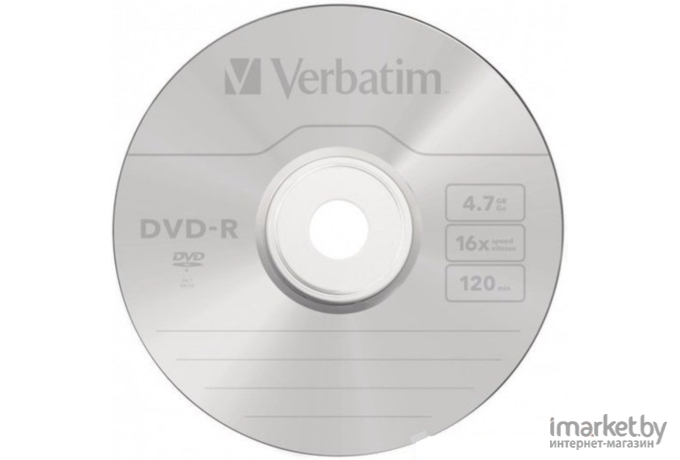 Оптический диск Verbatim Matt Silver 4.7Gb 16x (043547)