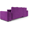 Угловой диван Mebel-Ars Каскад левый фиолетовый (М4-19-18)