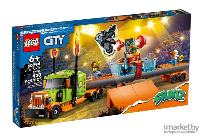 Конструктор LEGO City Грузовик для шоу каскадёров (60294)