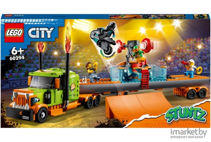 Конструктор LEGO City Грузовик для шоу каскадёров (60294)