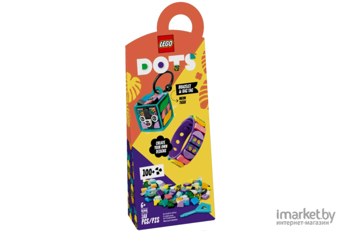 Конструктор Lego Dots Браслет и бирка для сумки Неоновый тигр (41945)