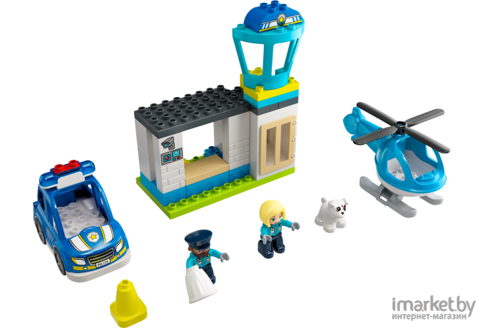 Конструктор Lego Duplo Полицейский участок и вертолёт (10959)
