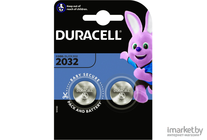 Батарейка Duracell Lithium CR2032 2BP