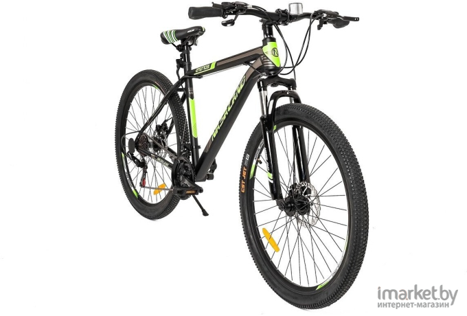 Велосипед горный 27.5 NASALAND 275M031, рама 19, черно-зеленый