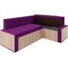Кухонный диван Mebel-Ars Бали 194х118 правый фиолетовый (М11-1-18)