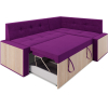 Кухонный диван Mebel-Ars Бали 194х118 правый фиолетовый (М11-1-18)
