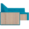 Кухонный диван Mebel-Ars Бали 194х118 правый синий (М11-1-19)