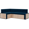 Кухонный диван Mebel-Ars Бали Luna 034 194х118 левый темно-синий (М11-2-11)