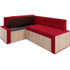 Кухонный диван Mebel-Ars Бали 194х118 левый кордрой красный (М11-2-16)