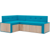 Кухонный диван Mebel-Ars Бали 194х118 левый синий (М11-2-19)