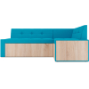 Кухонный диван Mebel-Ars Бали 174х98 правый синий (М11-3-19)