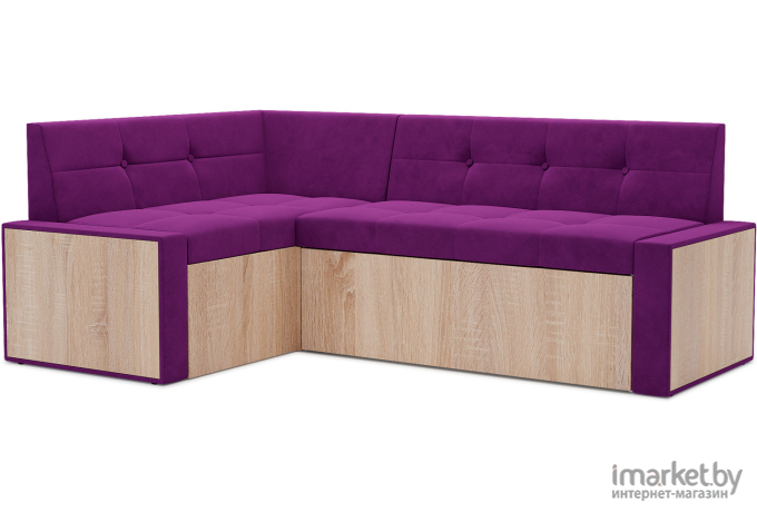 Кухонный диван Mebel-Ars Бали 174х98 левый фиолетовый (М11-4-18)
