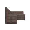 Кухонный диван Mebel-Ars Атлантис 212х84 правый бархат серо-шоколадный Star Velvet 60 Coffee (М11-5-3)
