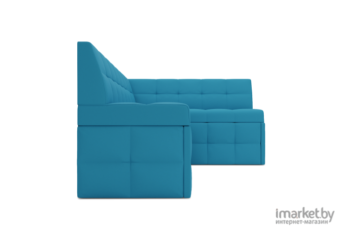 Кухонный диван Mebel-Ars Атлантис 212х84 правый синий (М11-5-19)