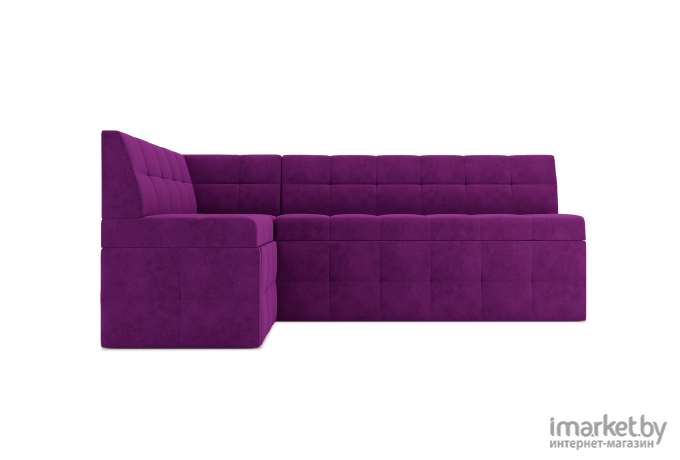 Кухонный диван Mebel-Ars Атлантис 212х84 левый фиолетовый (М11-6-18)