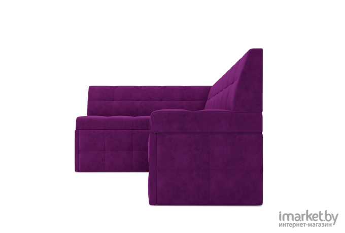 Кухонный диван Mebel-Ars Атлантис 212х84 левый фиолетовый (М11-6-18)