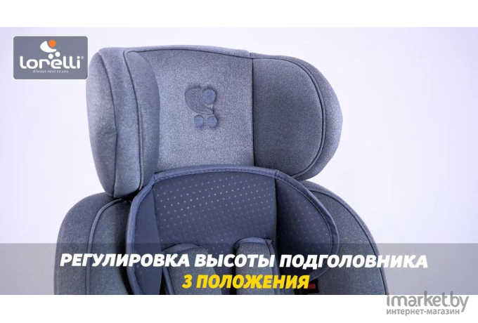 Автокресло Lorelli Iris Izofix Steel Black 2023 (10071242347)