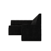 Кухонный диван Mebel-Ars Атлантис 190х84 левый велюр черный НВ-178 17 (М11-8-9)