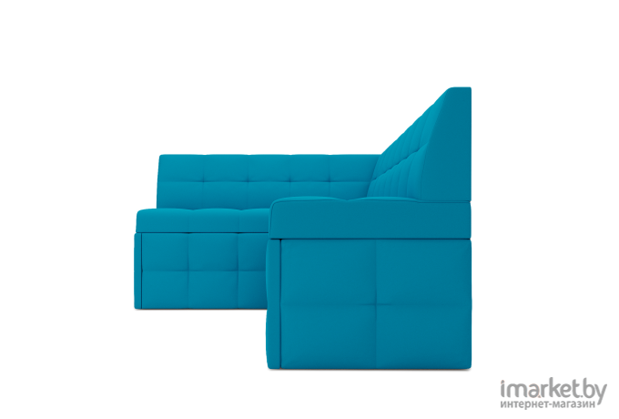 Кухонный диван Mebel-Ars Атлантис 190х84 левый синий (М11-8-19)