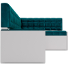Кухонный диван Mebel-Ars Ганновер 178х82 правый бархат сине-зеленый Star Velvet 43 Black Green (М11-11-2)