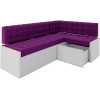 Кухонный диван Mebel-Ars Ганновер 178х82 правый фиолетовый (М11-11-18)