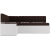 Кухонный диван Mebel-Ars Ганновер 178х82 левый велюр шоколад HB-178 16 (М11-12-8)