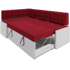 Кухонный диван Mebel-Ars Ганновер 178х82 левый кордрой красный (М11-12-16)