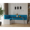 Кухонный диван Mebel-Ars Ганновер 178х82 левый синий (М11-12-19)