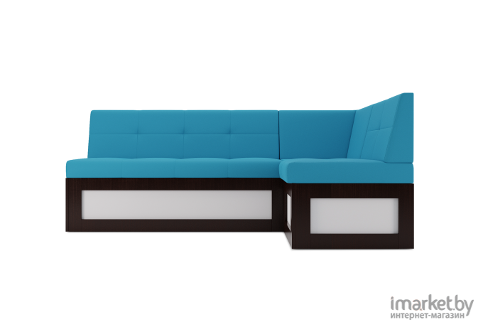 Кухонный диван Mebel-Ars Нотис 207х82 правый синий (М11-13-19)