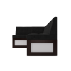 Кухонный диван Mebel-Ars Нотис 187х82 левый велюр черный НВ-178 17 (М11-16-9)