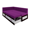 Кухонный диван Mebel-Ars Нотис 187х82 левый фиолетовый (М11-16-18)